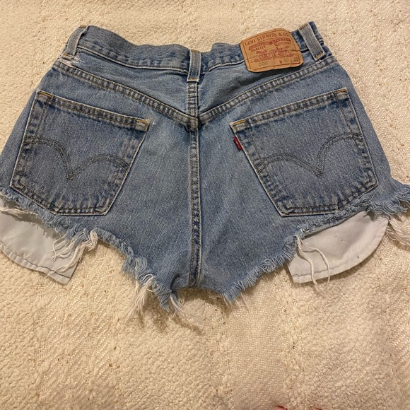 Vintage Levi High Waisted Shorts - Picture 2 of 5